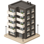 ¿Cómo se llama el edificio con muchas viviendas?