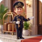 ¿Quién te abre la puerta y te da la bienvenida en el hotel?