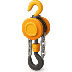 ¿Con qué dispositivo manual levantas cargas pesadas usando una cadena?