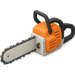 ¿Con qué herramienta motorizada cortas árboles y madera gruesa?