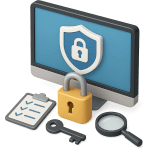 ¿Qué práctica protege sistemas informáticos contra ataques digitales?