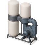 ¿Qué sistema aspira polvo y virutas en talleres de carpintería?