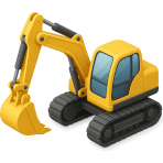 ¿Qué máquina de construcción cava y mueve tierra con un brazo largo?