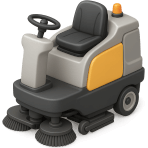 ¿Qué máquina grande limpia pisos de manera profunda?