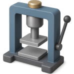 ¿Qué máquina usa presión hidráulica para comprimir o dar forma a materiales?