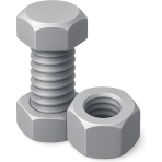 ¿Qué par de piezas metálicas se atornillan juntas para sujetar?