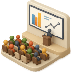 ¿Qué haces cuando muestras información a un grupo con diapositivas?