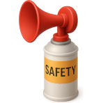 ¿Qué dispositivo de seguridad produce un sonido muy fuerte para alertar?