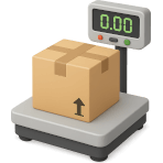 ¿Con qué báscula pesas paquetes para calcular el costo de envío?