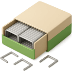 ¿Qué pequeños objetos metálicos usa la engrapadora?