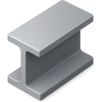 ¿Qué viga de acero en forma de I se usa en la construcción de edificios?