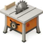 ¿Qué sierra estacionaria de carpintería tiene la hoja montada en una mesa?