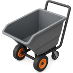 ¿Qué carrito industrial se inclina para vaciar su contenido?