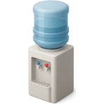 ¿Dónde tomas agua fría en la oficina?