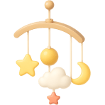 ¿Qué cuelgas sobre la cuna del bebé para entretenerlo?