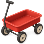 ¿En qué carrito jalan los niños sus juguetes?