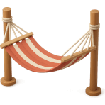 ¿Dónde te relajas colgado entre dos árboles?