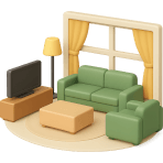 ¿Dónde recibes visitas en tu casa?