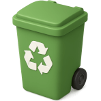 ¿Dónde pones botellas y papeles para reciclar?