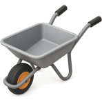 ¿Qué usas para transportar tierra y materiales pesados en el jardín?