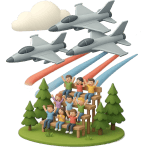 ¿Qué tipo de espectáculo tiene acrobacias de aviones?