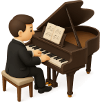 ¿Cómo se llama la persona que toca el piano?