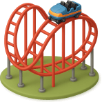 ¿Qué atracción del parque tiene subidas y bajadas rápidas?