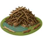 ¿Qué estructura construyen los castores en los ríos?