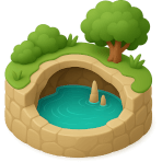 ¿Qué es una cueva bajo tierra llena de agua?