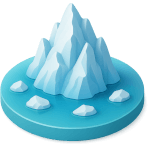 ¿Cómo se llama una masa grande de hielo que se mueve?