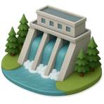 ¿Qué presa produce electricidad del agua?