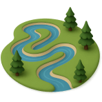 ¿Qué es un río que hace muchas curvas?