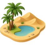 ¿Qué es un lugar verde en el desierto?