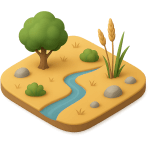 ¿Qué es una tierra plana con hierba?