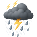 ¿Qué es una tormenta con lluvia fuerte?