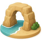 ¿Qué es un arco de roca formado por el mar?