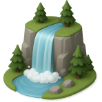 ¿Qué es agua que cae desde altura?