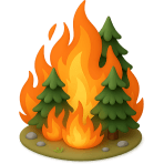 ¿Qué es un fuego incontrolado en el bosque?