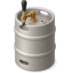 ¿En qué recipiente grande viene la cerveza en fiestas?