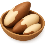 ¿Qué nuez grande viene de Brasil?