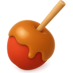 ¿Qué dulce de manzana cubierta de caramelo comes en las ferias?