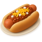 ¿Qué hot dog tiene chile encima?