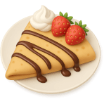 ¿Qué panqueque francés muy delgado comes?