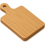 ¿En qué tabla cortas las verduras?