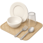 ¿Dónde pones los platos mojados para que se sequen?