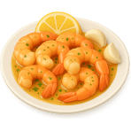 ¿Qué mariscos se cocinan con mantequilla de ajo?