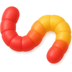 ¿Qué dulce gomoso en forma de gusano comes?