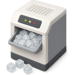 ¿Qué máquina produce cubos de hielo automáticamente?