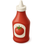 ¿Qué condimento rojo viene en una botella?