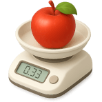 ¿Con qué pesas los ingredientes en la cocina?